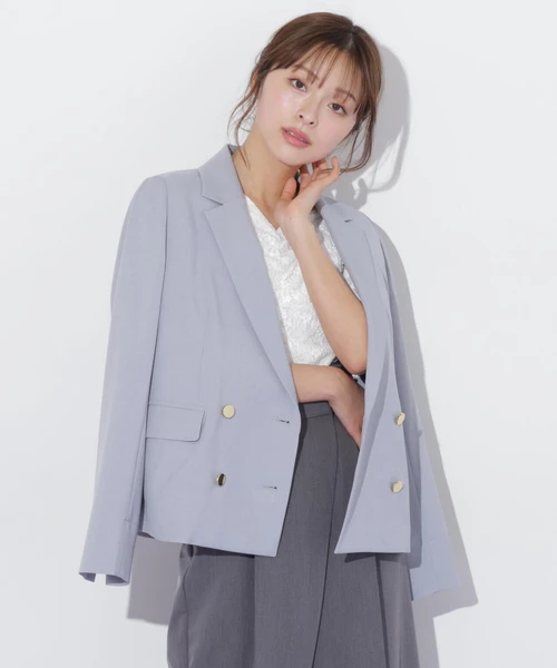 〈セットアップ対応〉サマーツイルテーラードジャケット