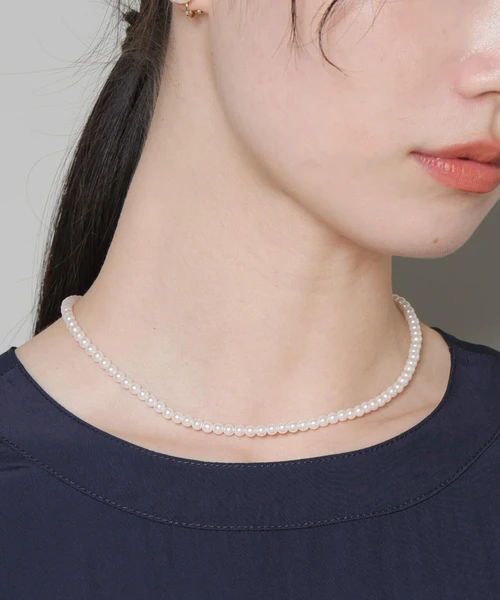 イミテーションパール4mmネックレス