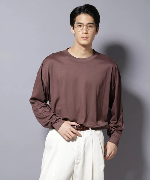 MIYATA×NANO JAPAN MADE キュプラ混 Tシャツ 長袖