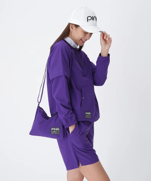 【PING APPAREL】全方向ストレッチリップストップ 2WAYスニードジャック×ショートパンツ ＜GOLD＞ (LADIES)