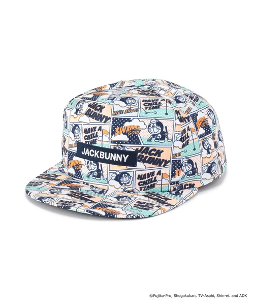 【ドラえもん】総柄平つばキャップ (UNISEX)