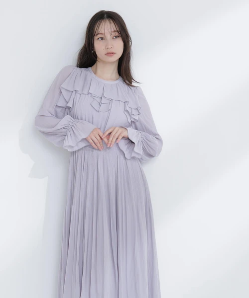 ラッフルデザインワンピース