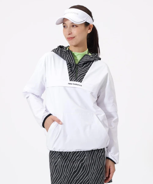 袖脱着 2WAY ハーフジップ プルオーバー フーディー (MENS)