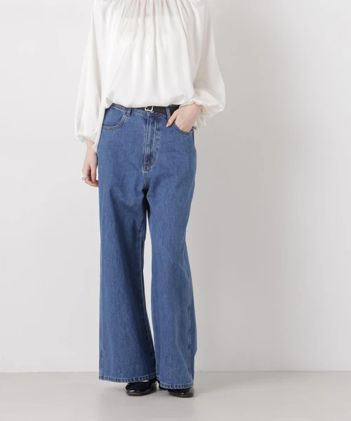 ワイドバギーデニムパンツ