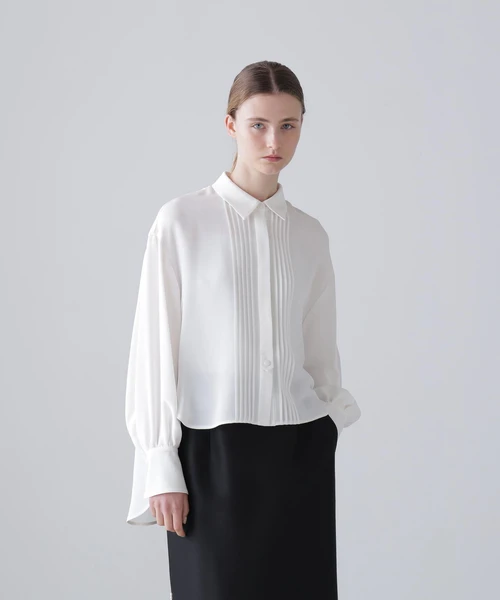 ＜BLACK LABEL＞シルククレープデシン